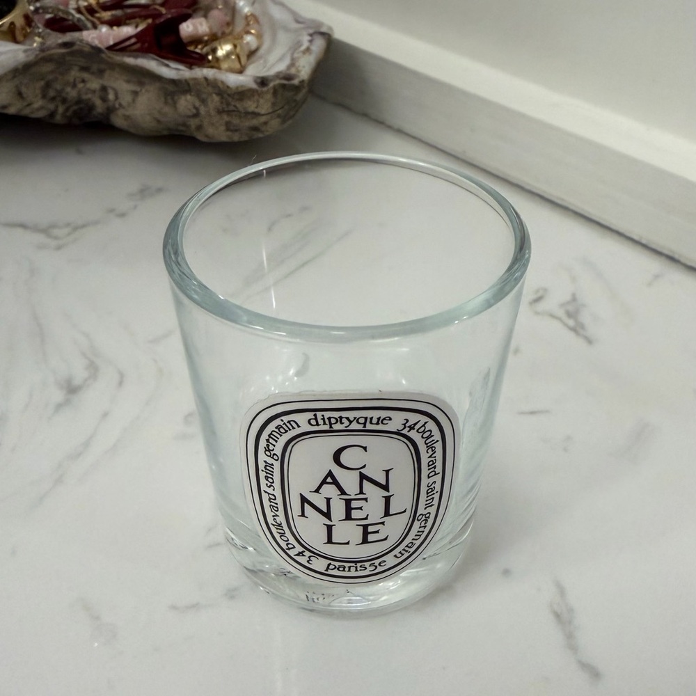 Empty mini diptyque Cannelle (Cinnamon) votive